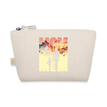 Mother with a Boy Mother's Day Mountains Mama Child - Organic Pouch - nature - Front