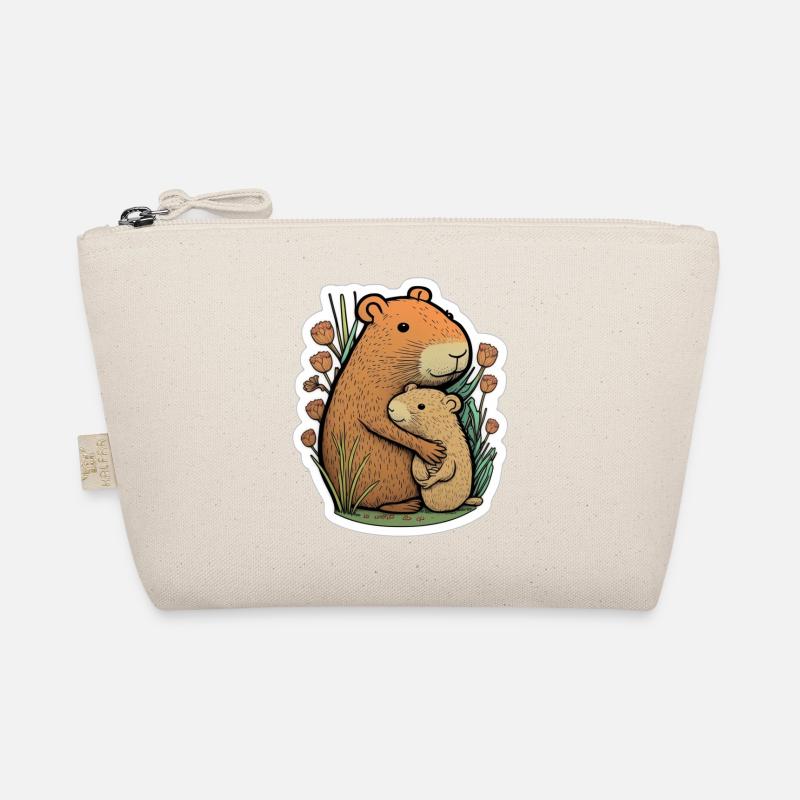 Capybara cuddles Organic Pouch