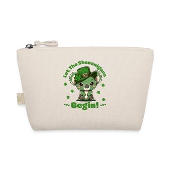 let the shenanigans begin Kleeblatt St Patricks - Organic Pouch - nature - Front