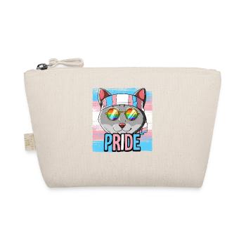 Pride LGBTQ Transgender Flag Costume Pride Month - Organic Pouch - nature - Front