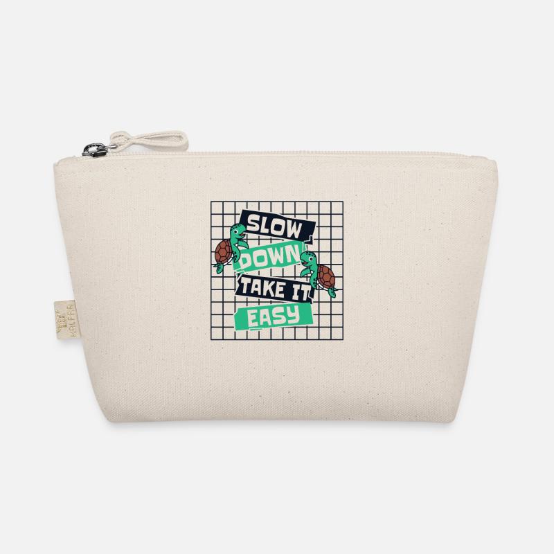 Slow Down Take It Easy Giant Tortoise Organic Pouch