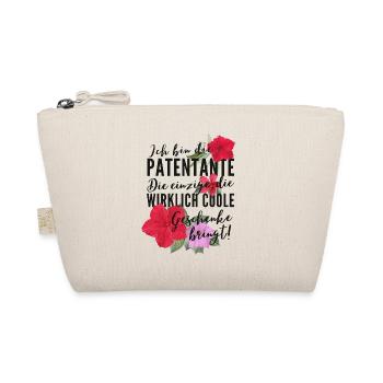 Ich bin die beste Patentante der Welt Geschenk - Bio-Täschchen - Natur - Vorne