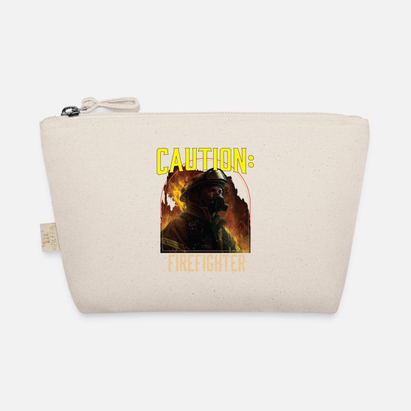 Caution Firefighter Fire Rescue Fireman Bio-Täschchen