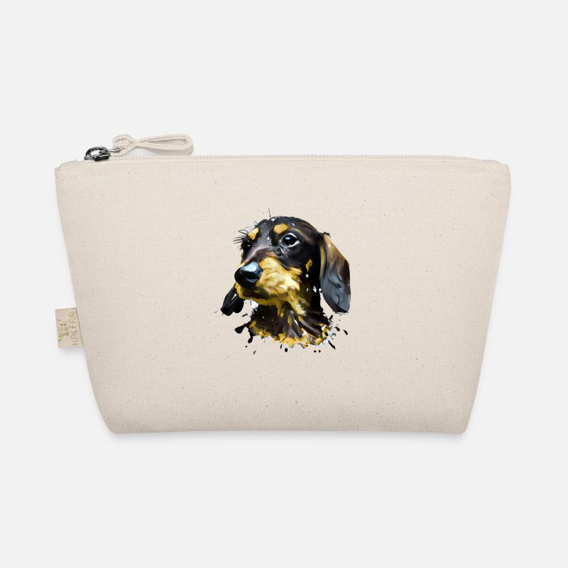 Bunter Dackel Bio-Täschchen