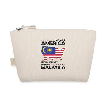 Geboren malaysisch Malaysia amerikanisch USA - Bio-Täschchen - Natur - Vorne