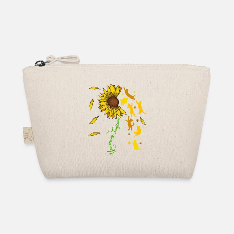 Du Bist Mein Sonnenschein Sonnenblume Katze - Bio-Täschchen - Natur