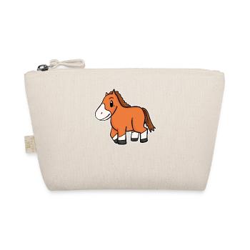 Horse motif - Organic Pouch - nature - Front