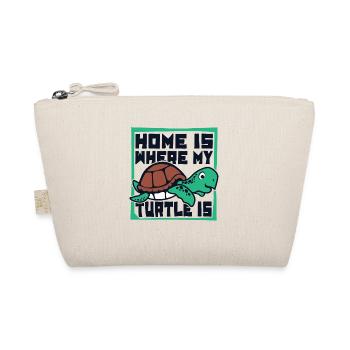 Home Is Where My Turtle Is Tortoise - Organic Pouch - nature - Front