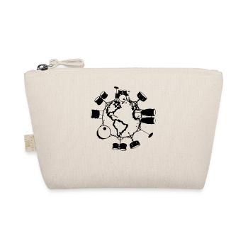 Drum Instruments Drummer Earth Day Drum Player - Organic Pouch - nature - Front