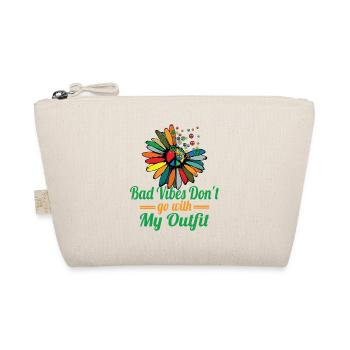 Hippie Paix Signe Paix Fleurs Fleur Enfant - Trousse biologique - nature - Devant