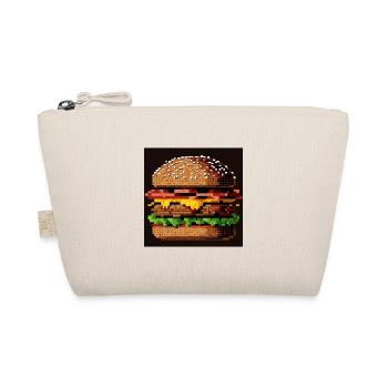 Burger 8 bits, Pixel Art - Trousse biologique - nature - Devant