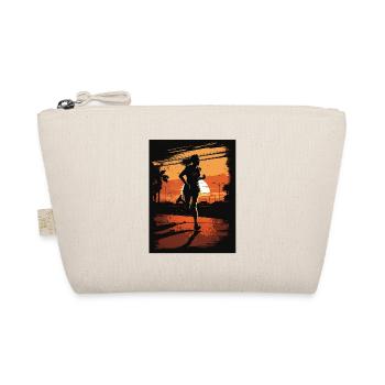 Coureuse au coucher du soleil - Trousse biologique - nature - Devant