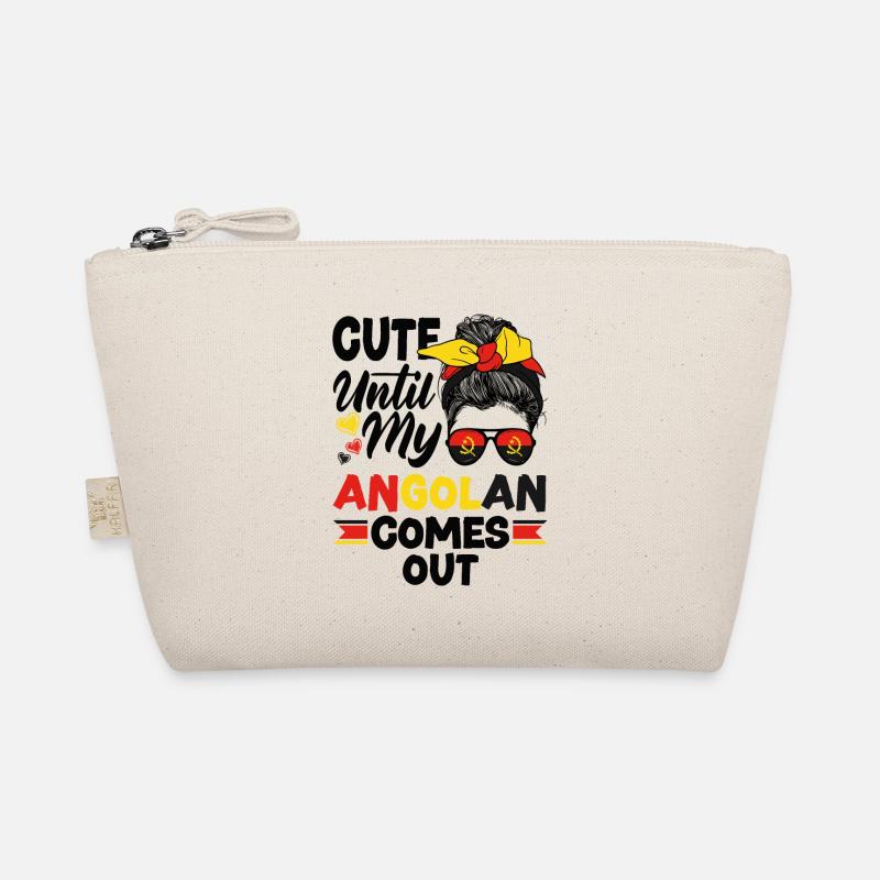 Angolan Angola Angolan Flag Cute Until My Angolan Organic Pouch