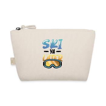 Ski Ya Later, Lustiges Skifahren - Bio-Täschchen - Natur - Vorne