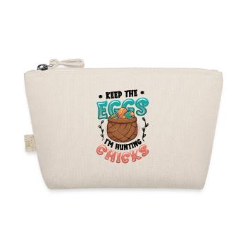Keep The Eggs I'm Hunting Chicks Funny Adult - Organic Pouch - nature - Front