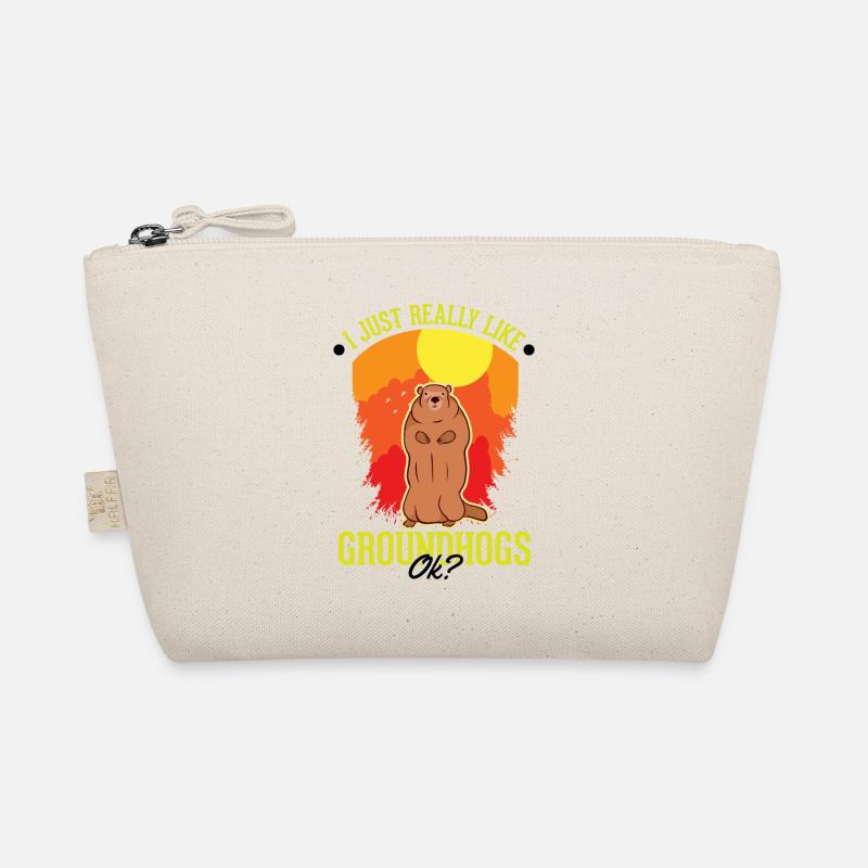 I just really like Groundhogs Marmot Murmeltier Bio-Täschchen