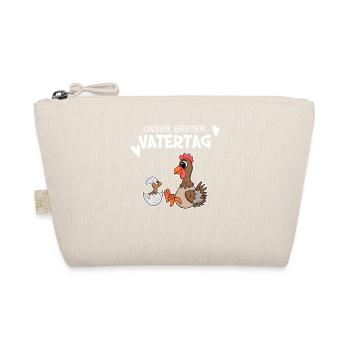Vatertag - erster Vatertag Geschenk - Bio-Täschchen - Natur - Vorne