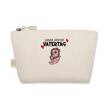 Vatertag - erster Vatertag Geschenk - Bio-Täschchen - Natur - Vorne