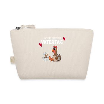 Vatertag - erster Vatertag Geschenk - Bio-Täschchen - Natur - Vorne
