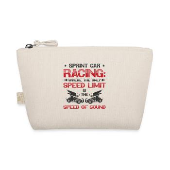 Sprint Car Dirt Track Racing - Organic Pouch - nature - Front