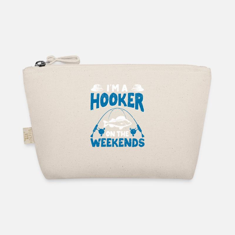 Angeln Am Wochenende bin ich eine Nutte Scherz Bio-Täschchen