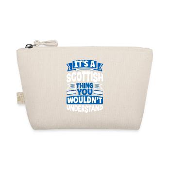 Scottish Scotland Scottish Flag Quote - Organic Pouch - nature - Front