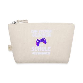 Gamer Spruch Gaming Sprüche Schule - Bio-Täschchen - Natur - Vorne