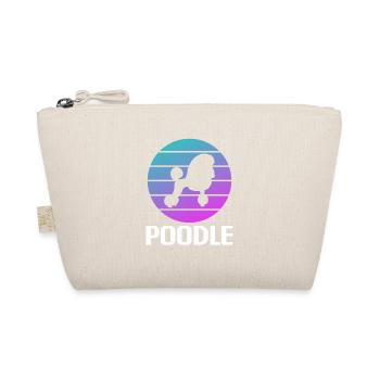 Retro Pudel Pudel Hundeliebhaber - Bio-Täschchen - Natur - Vorne