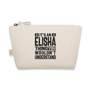 Es ist eine Elisa-Sache - Name Elisha - Bio-Täschchen - Natur - Vorne