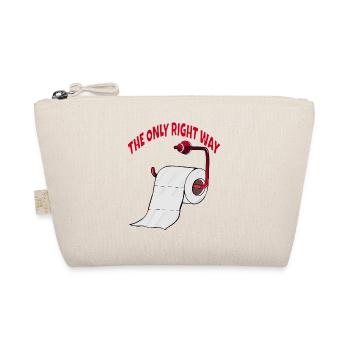 Toilet paper the right way Fun - Organic Pouch - nature - Front