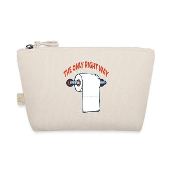 Toilet paper the right way Fun - Organic Pouch - nature - Front