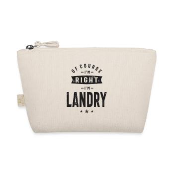 Of Course I'm Right I'm Landry - Organic Pouch - nature - Front