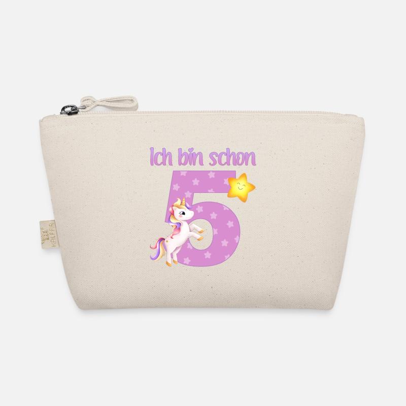 Ich bin schon 5 - Einhorn Bio-Täschchen