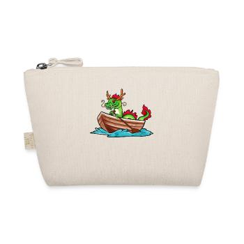 Chinese Dragon in Boat - Dragon Boat - Organic Pouch - nature - Front