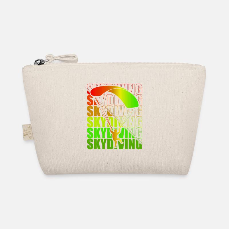 Skydive Freefly Fallschirmspringer Shirt Skydiving - Bio-Täschchen - Natur