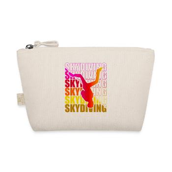 Skydive Freefly Skydiver Shirt Skydiving - Organic Pouch - nature - Front