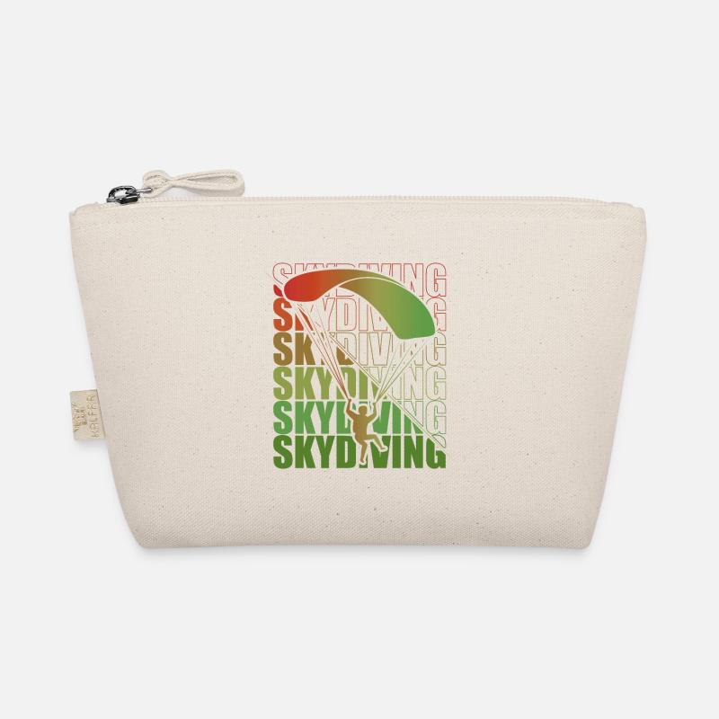 Skydive Freefly Fallschirmspringer Shirt Skydiving - Bio-Täschchen - Natur