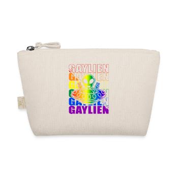 Gender Lesbian, Gay, Trans, Queer Rainbow - Organic Pouch - nature - Front