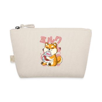 Kawaii Shiba Inu Chien Lait de fraise - Trousse biologique - nature - Devant