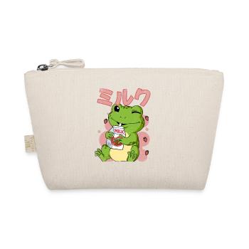 Kawaii Frog Strawberry Milk - Organic Pouch - nature - Front