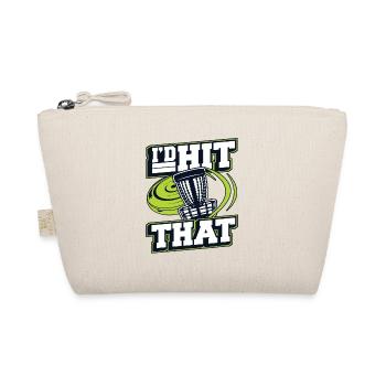 I'd Hit That Frisbee Golf Korb Scheibe Disc - Bio-Täschchen - Natur - Vorne
