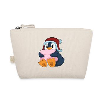 Pinguin Schlafen Kissen - Bio-Täschchen - Natur - Vorne