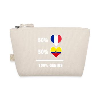 Flag of Ecuador and France 100% awesome - Organic Pouch - nature - Front