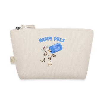 Happy Pills Siamese Cat Funny Kitten Lover Feline - Organic Pouch - nature - Front