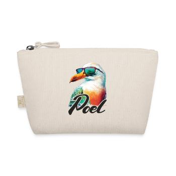 Poel holiday cool colorful seagull with sunglasses - Organic Pouch - nature - Front