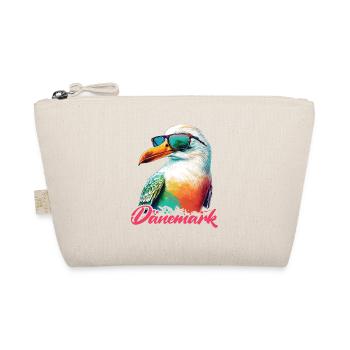 Denmark holiday cool colorful seagull with sunglasses - Organic Pouch - nature - Front