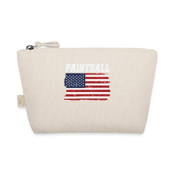Paintball Patriotisch Amerikanisch - Bio-Täschchen - Natur - Vorne