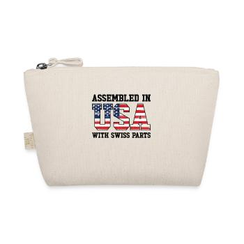 Geboren Schweiz Schweiz Amerikanisch USA - Bio-Täschchen - Natur - Vorne