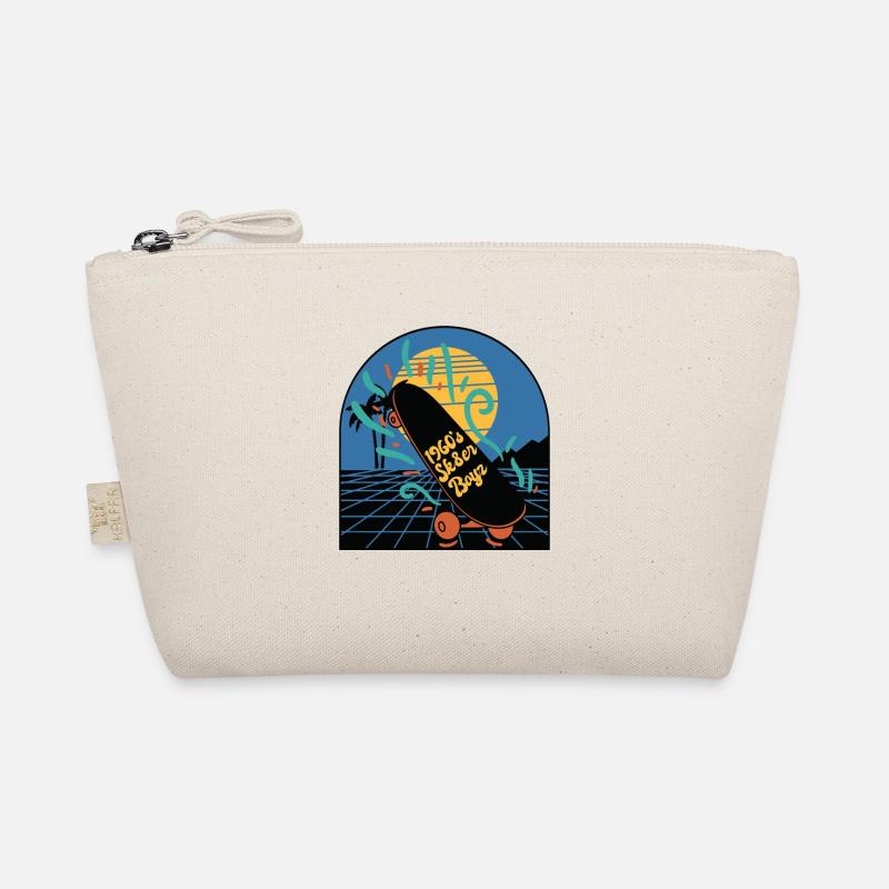 Skateboard Retro 60s Board Wheels Surf Organic Pouch