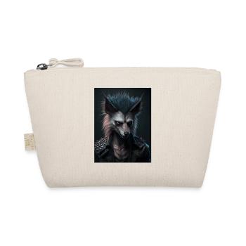 Rebel Punk Wulf - Bio-Täschchen - Natur - Vorne